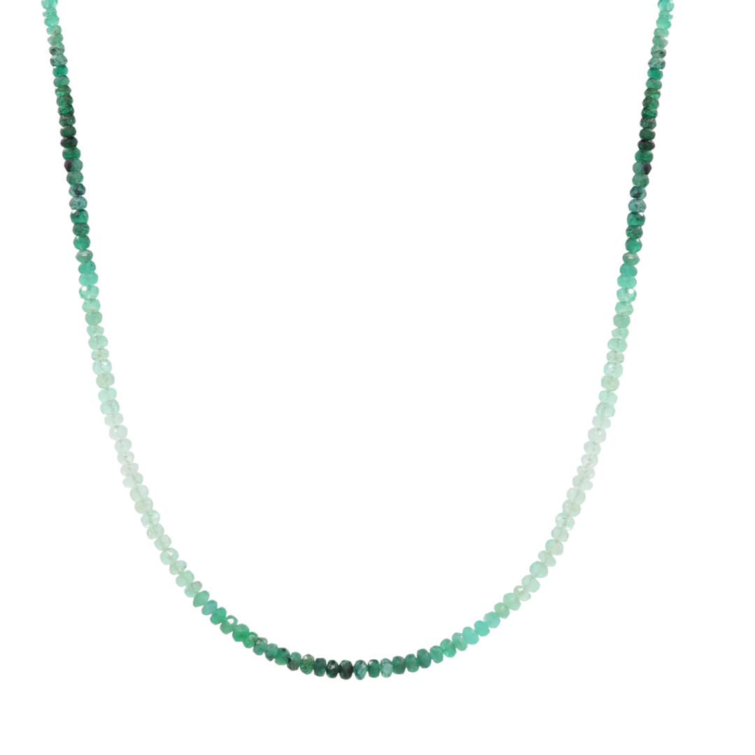 Hayley Style Graduated Emerald Sparkle Necklace