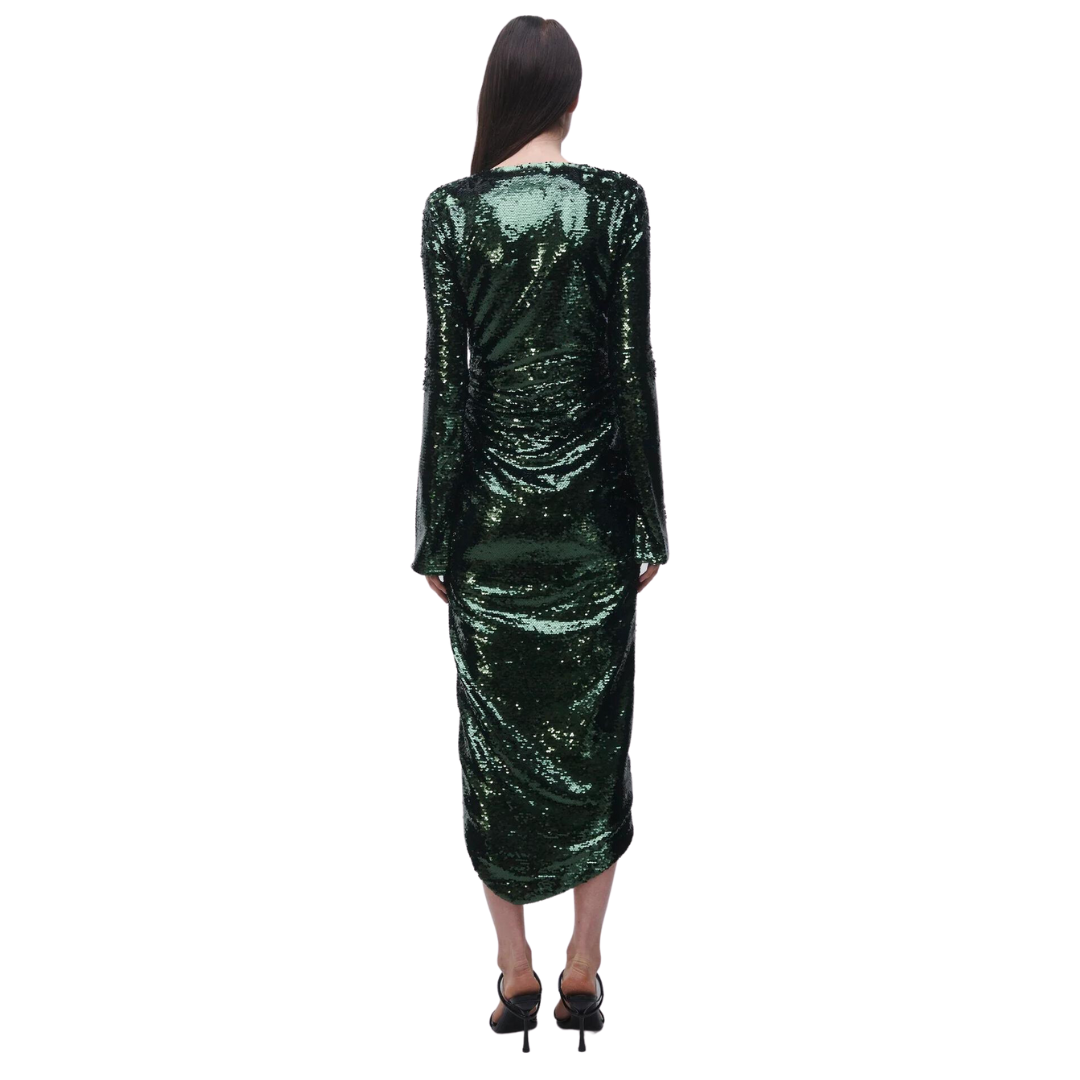 SIMKHAI Emersyn Sequin Midi Dress